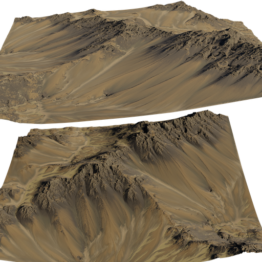 Slippage Mountain Free Terrains Models Blenderkit