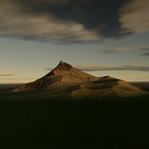 Mountain Terrain Terrains Models Blenderkit