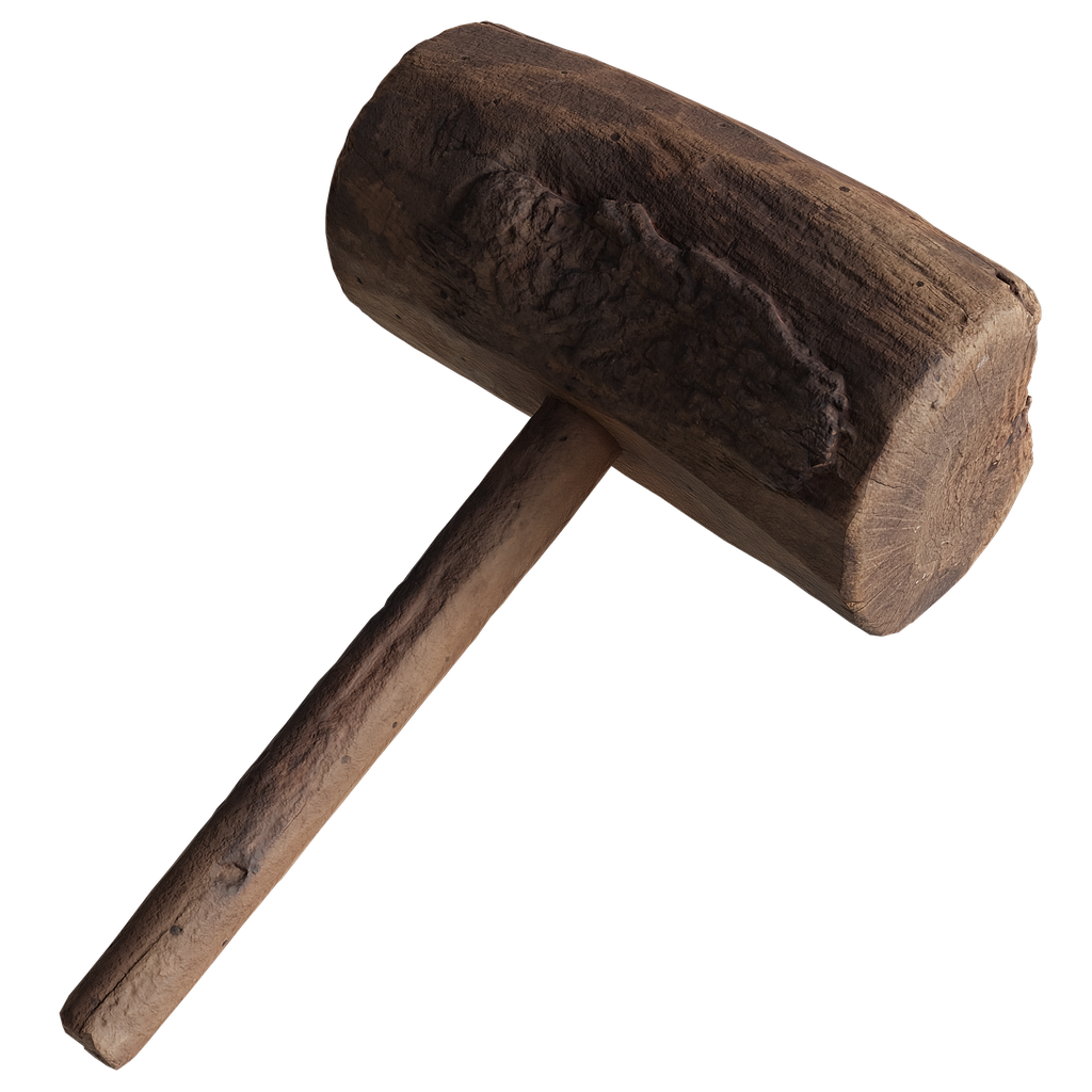 Wooden Hammer Photogrammetry Free Power Hand Tools Models Blenderkit