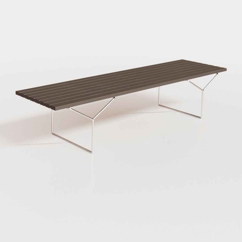 Bertoia Bench Free D Outdoor Furniture Models Blenderkit