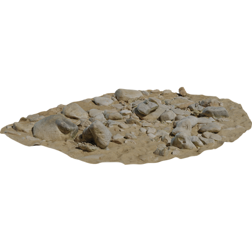 Sand Rocks Small 01 FREE Terrains Models BlenderKit