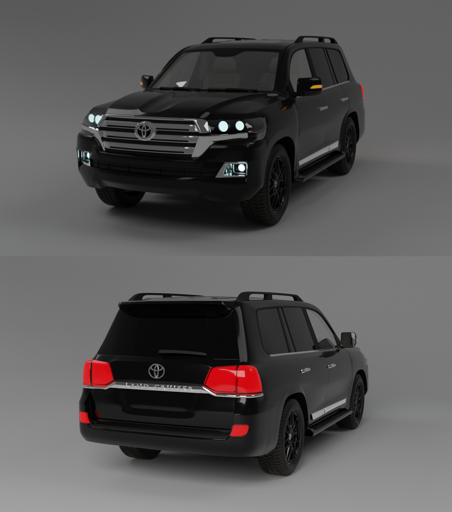 Toyota Land Cruiser Free Modern Cars Models Blenderkit