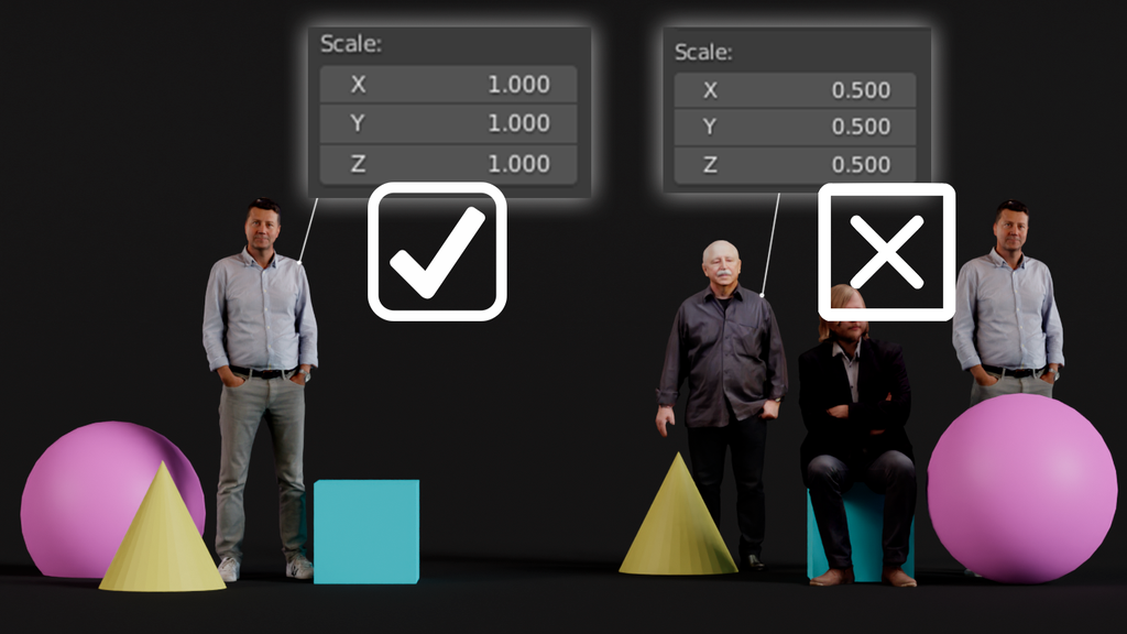 BlenderKit - Why Applying Scale (and Rotation) Matters?