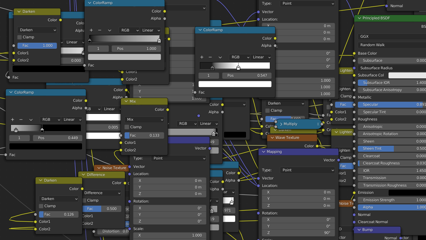 BlenderKit | Nodes spaghetti
