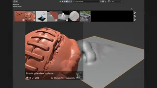 brush preview sphere