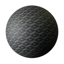 Dark Monochromatic Diamond Cube Pattern