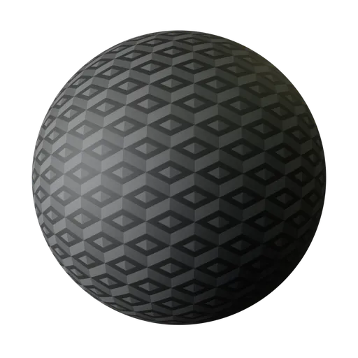 Dark Monochromatic Diamond Cube Pattern