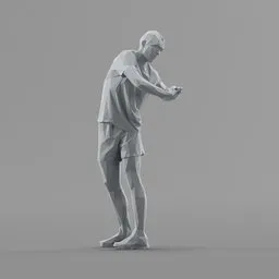 Lowpoly Male Sport Character