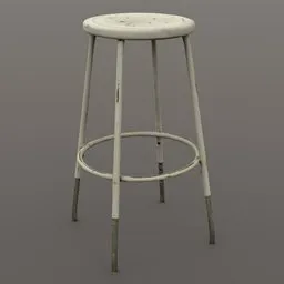 old metal counter bench bar chair stool