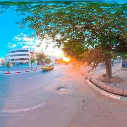 Urban Boulevard Sunset City Street HDRI
