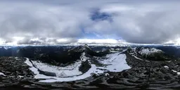 Aerial Mountain Landscape