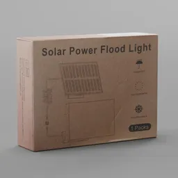 Solar Power cardboard Box