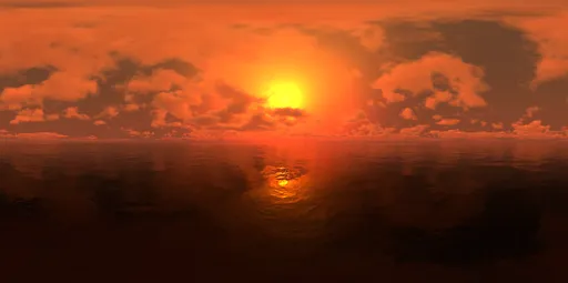 Warm yellow sky
