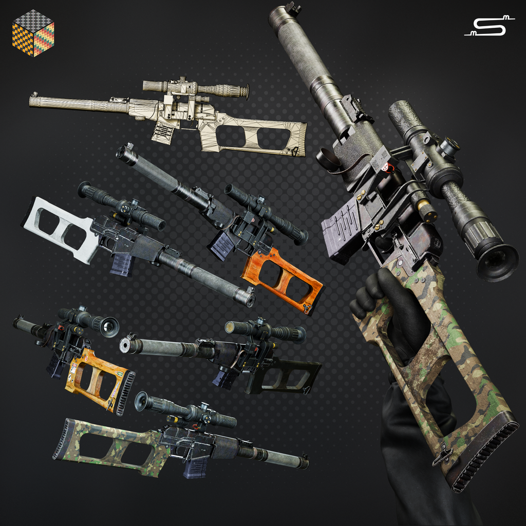VSS Vintorez - ANIMATED | Historical Weapons models | BlenderKit