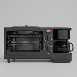 Coffee Maker,Griddle and Toaster Oven