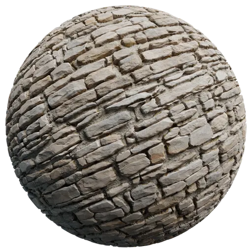 High-resolution Stonewall PBR texture for enhancing 3D models in Blender, compatible with various rendering apps.