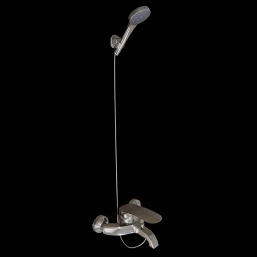Detailed 3D rendering of modern shower system for Blender with realistic procedural materials.