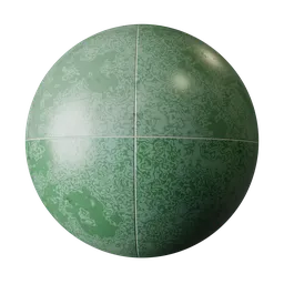 Green Glazed Ceramic Tile