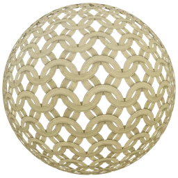 High-resolution PBR 2K golden chainmail texture for 3D rendering in Blender and other software.