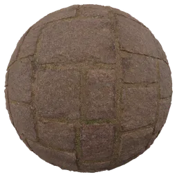 High-resolution rock pavement PBR material for Blender 3D, seamless and realistic texture for 3D modeling and rendering.