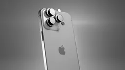 3D-rendered smartphone showcasing exploded camera detail for product visualization in Blender.