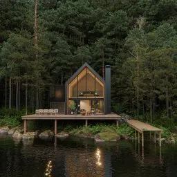 House in forest hight quality