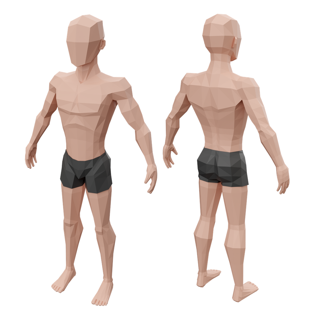 Low poly man | FREE Men models | Blendkit