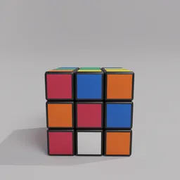Unsolved rubik cube