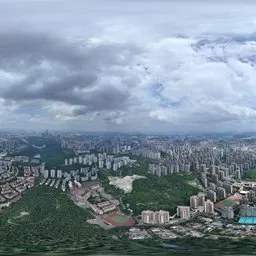 Highsky bluesky cloud old building