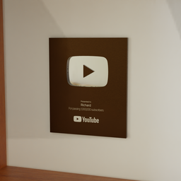 Gold YouTube Button