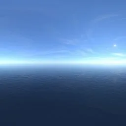 Clear sky above the sea