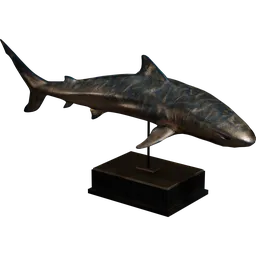 Bronze Shark Statue