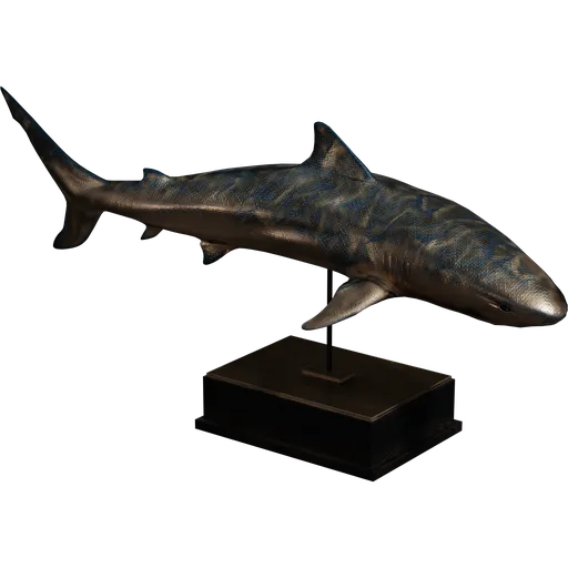 Bronze Shark Statue