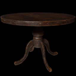 Antique Round Wooden Table