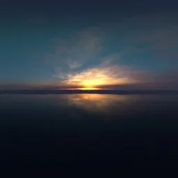 Twilight Colorful Sky Aerial
