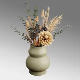 Decorative Dried Flower Bouquet