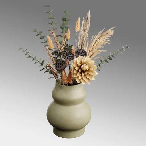 Decorative Dried Flower Bouquet