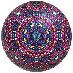 Magenta Mandala Ceramic Tile