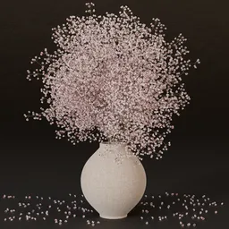 SJ-Blush Gypsophila Charm Bouquet
