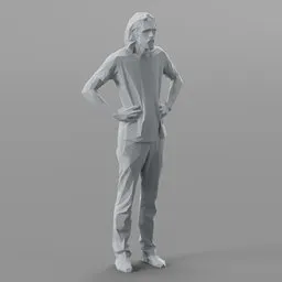 Lowpoly Male Standing