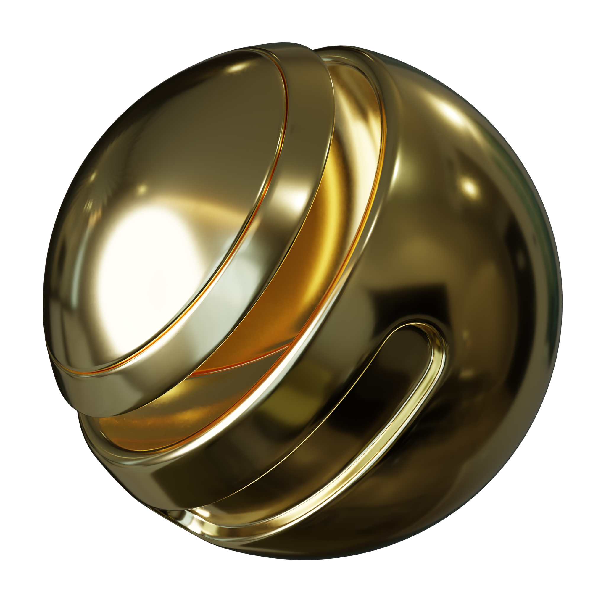 Gold Shiny Clean FREE 3D metal materials BlenderKit