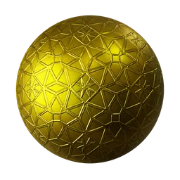 Geometric Gold Engraved Pattern