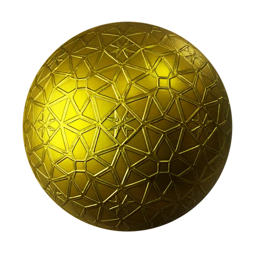 Geometric Gold Engraved Pattern