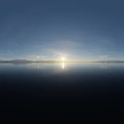 Cloudy Sunny Evening Landscape