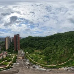 Highsky building forest clouds