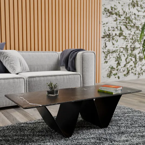 Skrive stintered stone coffe table