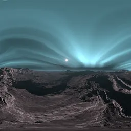 Sci-fi Rocky Planet Space