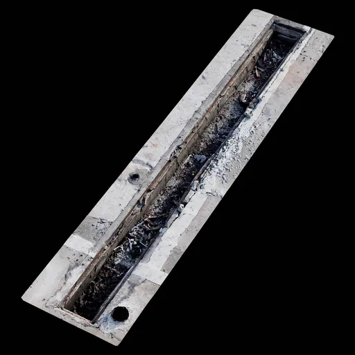 Scan Damaged drainage ditch