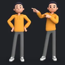 Man stylized character