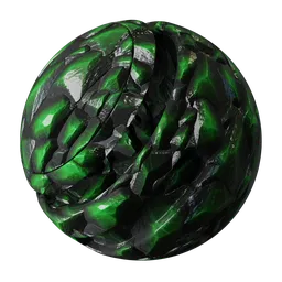 Green dark Crystal